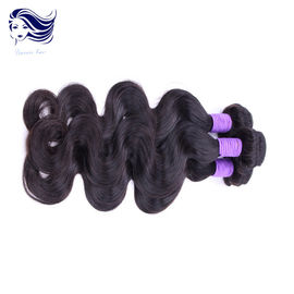 China Jet Black Virgin Peruvian Hair Extensions , No Shedding Hair Extensions supplier