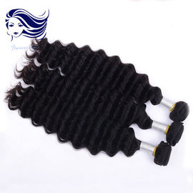 China Deep Wave Natural 6A Grade Peruvian Hair Weave 3.5Oz Tangle Free supplier