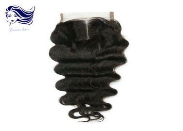 China Virgin Remy Middle Part Lace Closure Silk Straight Lace Closure supplier