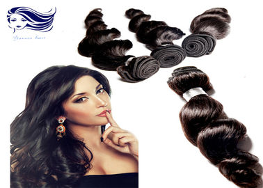 China Free Shedding  Human Brazilian Hair Extensions Natural Double / Strong Weft supplier