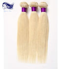 Bright Colored Human Hair Extensions , Blonde Human Hair Extensions