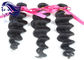 Double Weft Human Hair Extensions Peruvian Loose Wave Virgin Hair supplier