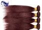 Red Straight Colored Human Hair Extensions Remy Brazilian Hair Weave supplier
