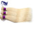 Bright Colored Human Hair Extensions , Blonde Human Hair Extensions supplier