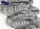 Gray Ombre Colored Human Hair Extensions Brazilian Body Wave Hair supplier
