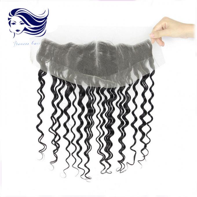 Full Curly Lace Front Closures For Weaving / Lace Front Human Hair Wigs