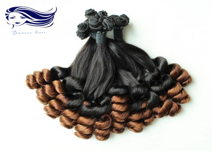 Aunty Funmi Human Hair Ombre Spring Curly 8 " - 22 " Double End