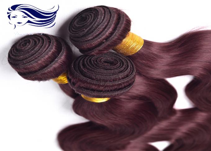 Double Weft Colored Human Hair Extensions Colored Human Hair Weave