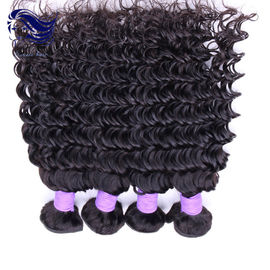 China Remy Virgin Peruvian Hair Extensions / Peruvian Body Wave Hair Bundles supplier