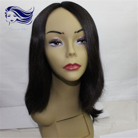 China Glueless Full Human Hair Front Lace Wigs Natural Straight 40" supplier