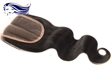 China Middle Part Lace Top Closures Human Hair , Brazilian Closure Remy Hair supplier