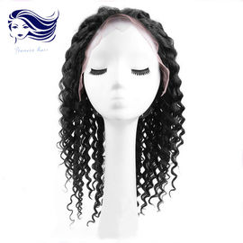 Synthetic Short Human Hair Full Lace Wigs For Black Women , Swiss Lace