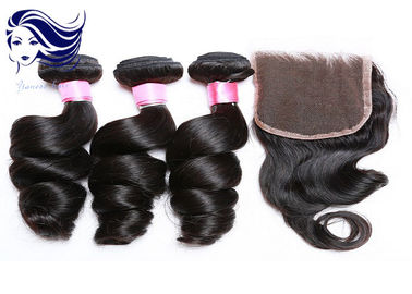 Colored Long Virgin Brazilian Hair Extensions Tangle Free with Clips supplier