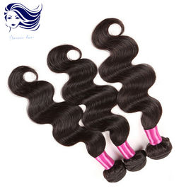 Jet Black Virgin Peruvian Hair Extensions , No Shedding Hair Extensions supplier