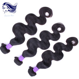 Body Wave Virgin Peruvian Hair Extensions Black Hair 8A Grade 12 Inch supplier