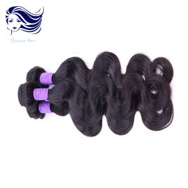 Body Wave Virgin Peruvian Hair Extensions Black Hair 8A Grade 12 Inch supplier
