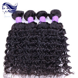 Natural Black Virgin Peruvian Hair Extensions 12 Inch , Peruvian Hair Bundles supplier