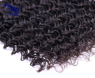 Natural Black Virgin Peruvian Hair Extensions 12 Inch , Peruvian Hair Bundles supplier