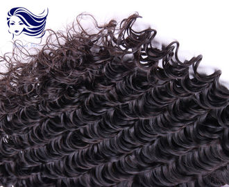 Deep Wave Virgin Peruvian Hair Extensions Double Weft With Grade 7A supplier