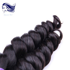 Double Wefted Human Hair Extensions 24 Inch , Virgin Peruvian Hair Bundles supplier