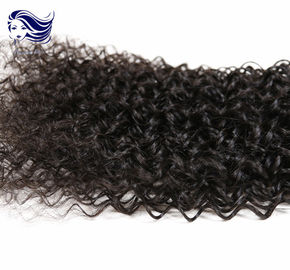 Kinky Curly Virgin Indian Hair Extensions Micro Weft 8A Grade Hair supplier