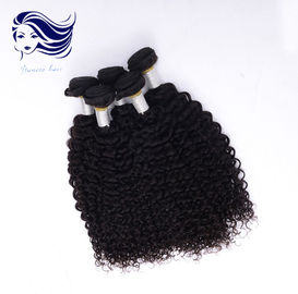 Remy Grade 6A Virgin Hair Natural , Jerry Curl Human Hair Weave supplier