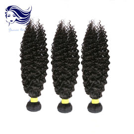 24inch Virgin Cambodian Hair Tangle Free Natural Black Jerry Curly supplier