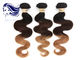 3 Tone Brazilian Ombre Color Hair / Ombre Colorful Hair 7A Grade supplier