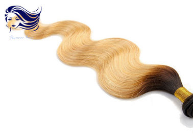 Brown Ombre Color Hair Extensions , Human Ombre Colored Hair supplier