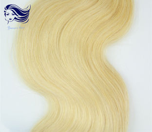 26" Human Hair Color Extensions / Blonde Hair Extensions Human Hair supplier