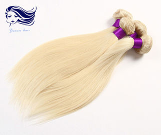 Remy Blond Color Human Hair Extensions / Colored Weave Hair Extensions supplier