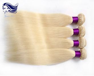 Bright Colored Human Hair Extensions , Blonde Human Hair Extensions supplier