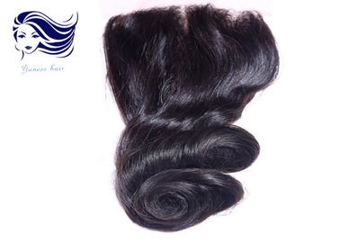 Virgin Full Lace Top Closure / Peruvian Hair Lace Closure 12 Inch supplier