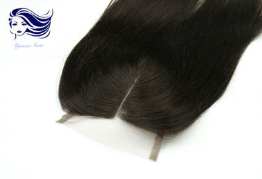 Virgin Remy Middle Part Lace Closure Silk Straight Lace Closure supplier