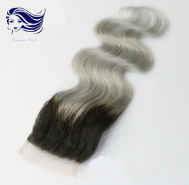 7A Malaysian Lace Closure Virgin Body Wave , Lace Top Hair Closure supplier