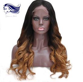 Unprocessed Virgin Brazilian Full Lace Wigs Human Hair Ombre Color supplier