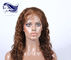 China Natural Real Human Hair Full Lace Wigs Light Brown With 7A Grade exporter