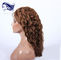 Natural Real Human Hair Full Lace Wigs Light Brown With 7A Grade supplier