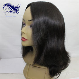 Glueless Full Human Hair Front Lace Wigs Natural Straight 40&quot; supplier