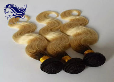 Blonde Ombre Color Hair Unprocessed Double Drawn Hair Deep Wave supplier