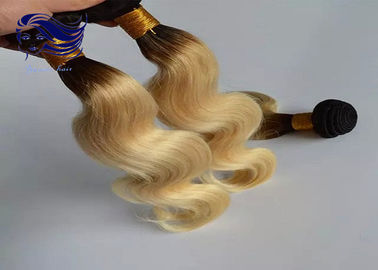 Blonde Ombre Color Hair Unprocessed Double Drawn Hair Deep Wave supplier