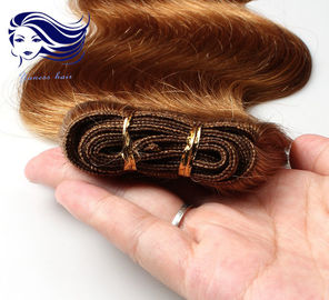 Colorful Human Hair Extensions For Girls , Colored Real Hair Extensions supplier