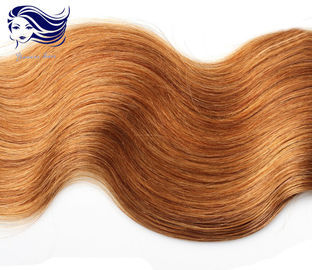 Colorful Human Hair Extensions For Girls , Colored Real Hair Extensions supplier