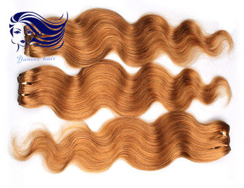 Colorful Human Hair Extensions For Girls , Colored Real Hair Extensions supplier