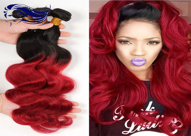 1B / 99J Brazilian Virgin Short Hair Ombre Color For Black Hair supplier