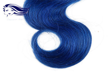 Body Wave Blue Ombre Color Hair 100 Peruvian Hair Weave Bundles supplier