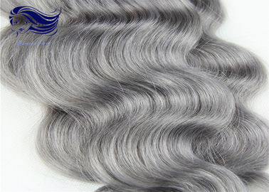 Gray Ombre Colored Human Hair Extensions Brazilian Body Wave Hair supplier