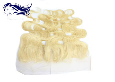 Blonde Color Font Full Lace Wigs Human Hair Swiss Lace 4 Inch supplier