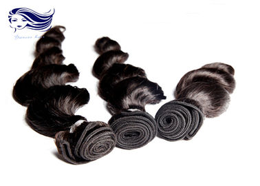 Free Shedding  Human Brazilian Hair Extensions Natural Double / Strong Weft supplier