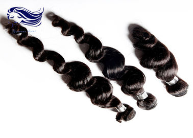 Free Shedding  Human Brazilian Hair Extensions Natural Double / Strong Weft supplier